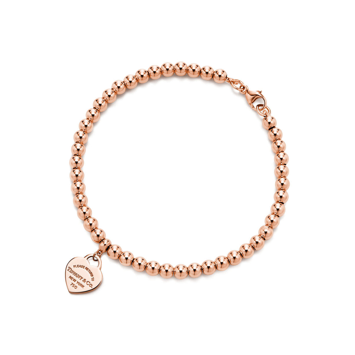 Tiffany Return to Tiffany Heart Tag Bead Bracelet